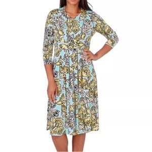 Ruby Rd. NWT BY The Sea Floral Print Women's Dress